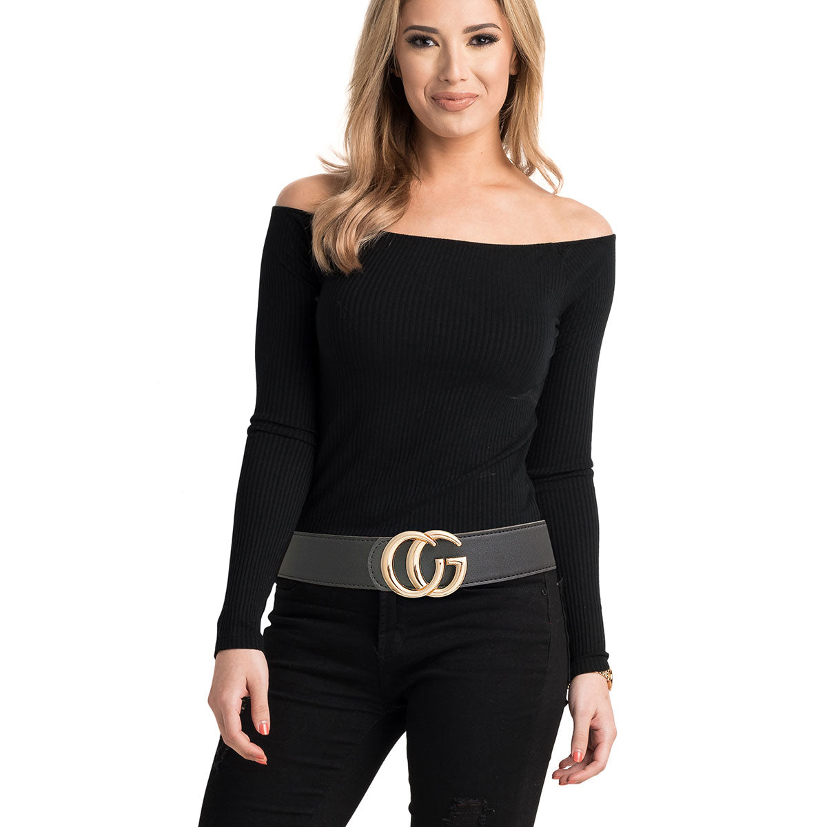 Black and Gold G Designer Belt
