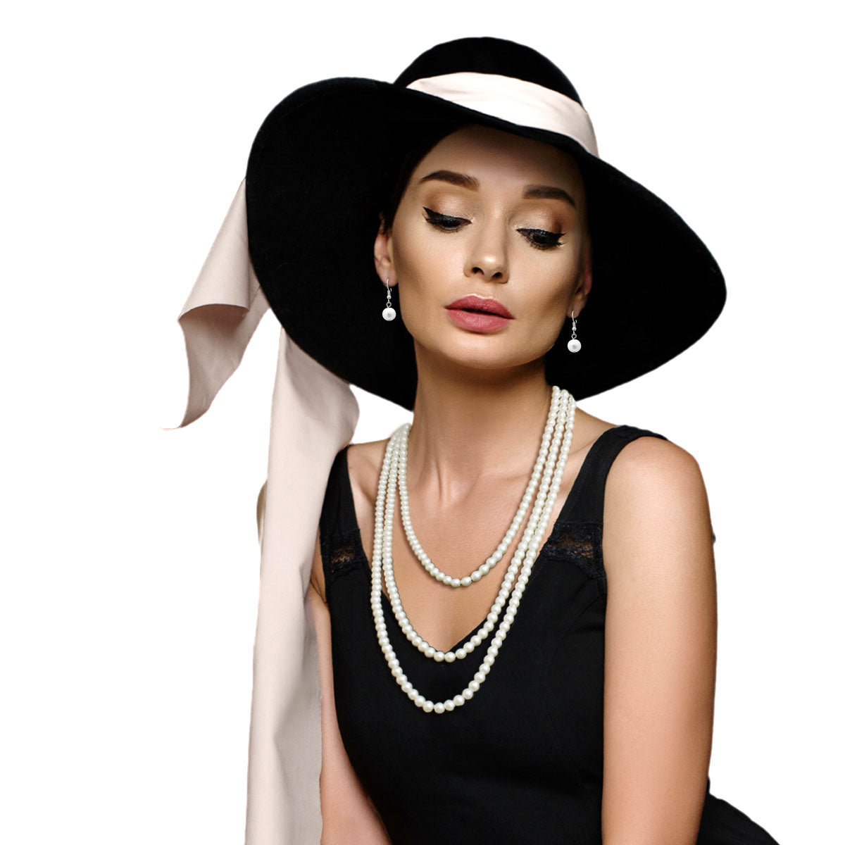 84" 8mm Cream Pearl Necklace